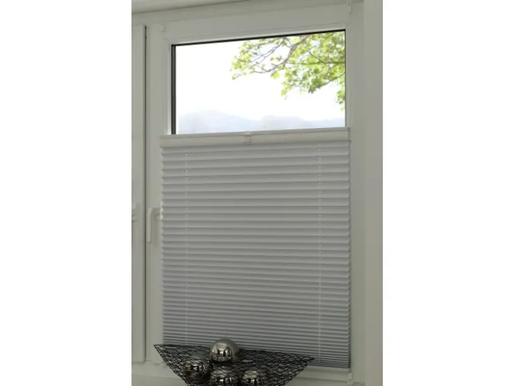 Gardinia Easy Fix Plissee Tag und Nacht Weiß 100 cm x 130 cm* Plissees