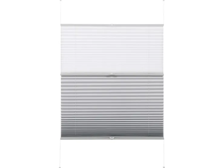 Gardinia Easy Fix Plissee Tag und Nacht Weiß 100 cm x 130 cm* Plissees