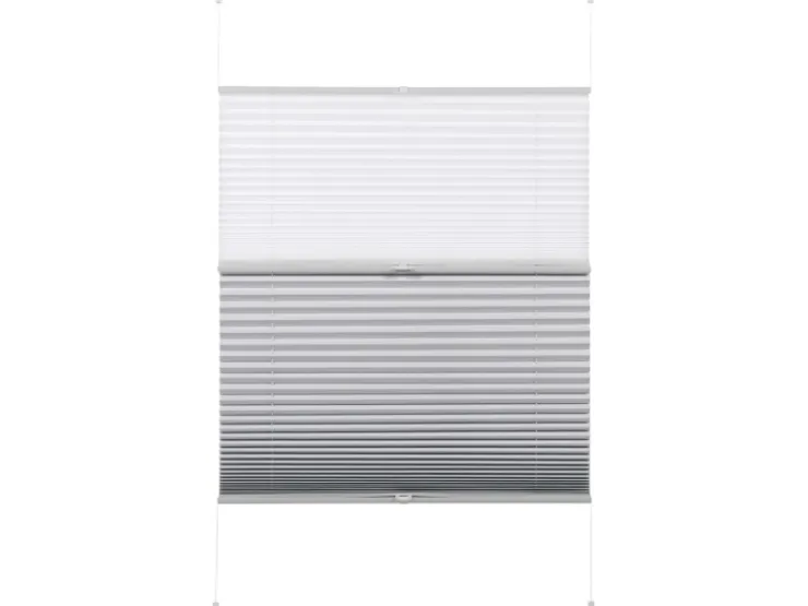 Gardinia Easy Fix Plissee Tag und Nacht Weiß 70 cm x 130 cm* Plissees