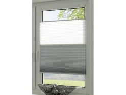 Gardinia Easy Fix Plissee Tag und Nacht Weiß 70 cm x 130 cm* Plissees