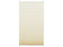 Gardinia EasyFix Plissee mit 2 Bedienschienen 55 cm x 130 cm Elfenbein