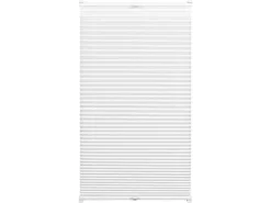 Gardinia EasyFix Plissee mit 2 Bedienschienen 65 cm x 130 cm Weiß* Plissees