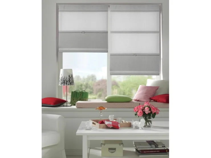 Gardinia Easyfix Raffrollo Magnetisch Grau 100 cm x 140 cm