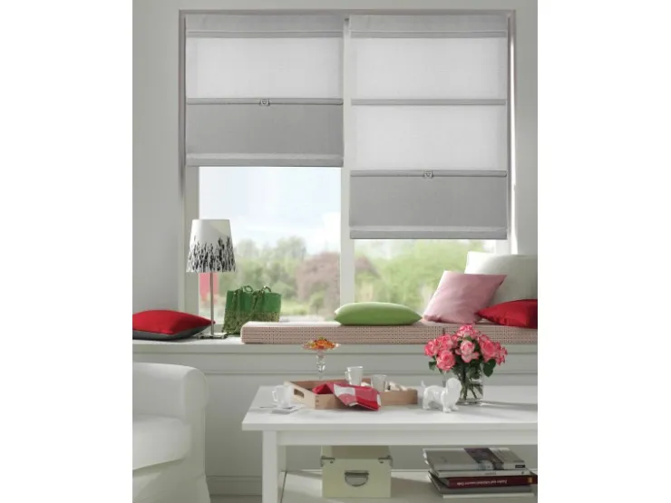 Gardinia Easyfix Raffrollo Magnetisch Grau 80 cmx 140 cm* Raffrollos
