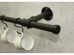 Gardinia Endkappe Industrial Home Ø 25 mm Schwarz 2 Stück* Gardinenstangen|Vorhänge