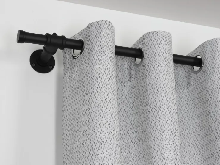Gardinia Endkappe Industrial Home Ø 25 mm Schwarz 2 Stück* Gardinenstangen|Vorhänge