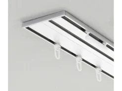 Gardinia Endstück für Aluminium-Vorhangschiene 3-läufig Weiß 2-er Pack* Gardinenschienen