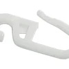Gardinia Faltenlegehaken POM-Qualität 16 mm Rohweiß 10-er Pack