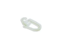 Gardinia Faltenlegehaken POM-Qualität 20 mm Rohweiß 10-er Pack