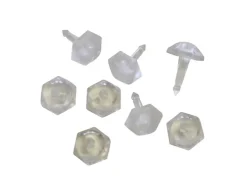 Gardinia Faltenstecker Transparent 50-er Pack