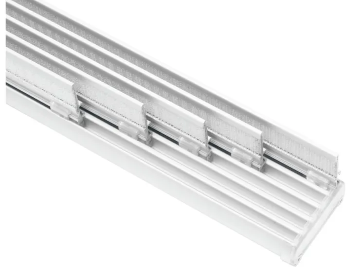 Gardinia Flächenvorhangschiene Komfort Komplett-Set 5-läufig Weiß 280 cm* Gardinenschienen