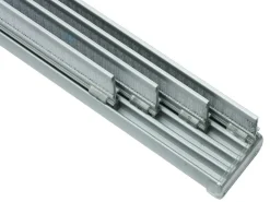 Gardinia Flächenvorhangschiene Komfort Komplett-Set 4-läufig Silber 225 cm* Gardinenschienen