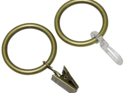 Gardinia Gardinenringe Europa für Ø 19 mm -Antik 10-er Pack* Vorhänge|Gardinen