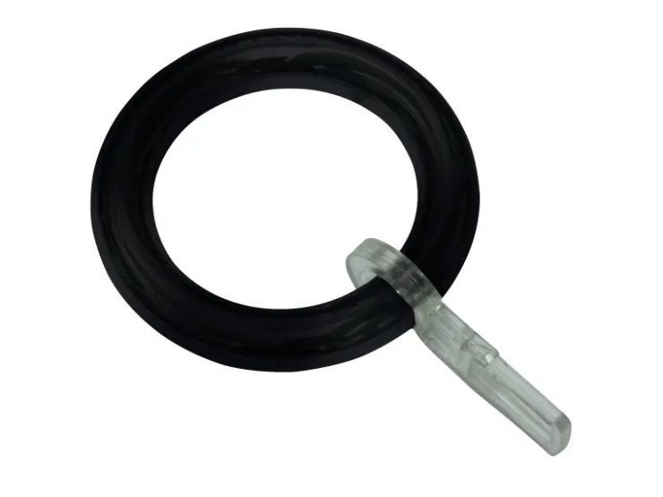 Gardinia Gardinenringe mit Haken für Stangen bis Ø 28 mm Schwarz-Matt* Gardinenstangen