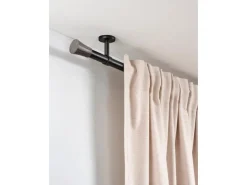Gardinia Gardinenstange Denver Ø 25 mm 240 cm Schwarz Matt* Gardinenstangen|Seilspanngarnituren