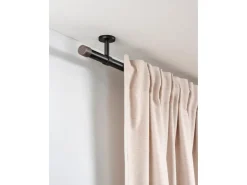 Gardinia Gardinenstange Denver Ø 25 mm 240 cm Schwarz Matt* Gardinenstangen|Seilspanngarnituren