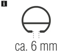 Gardinia Gardinenstange Memphis mit Innenlauf I Ø 16 mm 200 cm* Vorhänge|Gardinenstangen