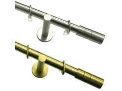 Gardinia Gardinenstangen-Set Zylinder Ø 20 mm optik 160 cm