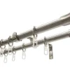 Gardinia Gardinenstangen-Set Konus mit Innenlauf II Ø 16/19 mm 120 cm - 210 cm* Seilspanngarnituren