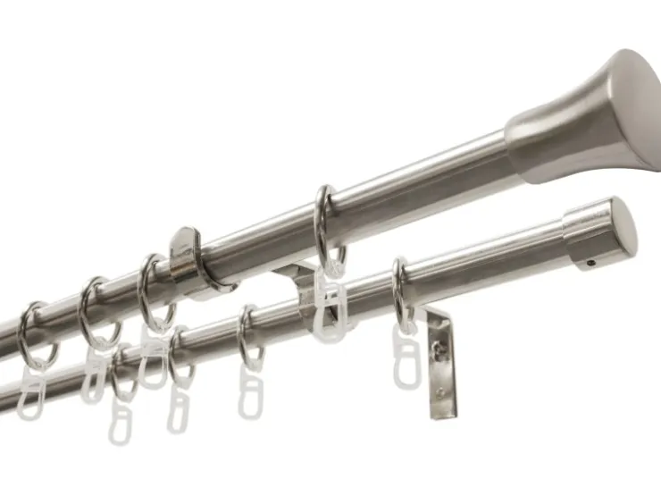 Gardinia Gardinenstangen-Set Konus mit Innenlauf II Ø 16/19 mm 120 cm - 210 cm* Seilspanngarnituren
