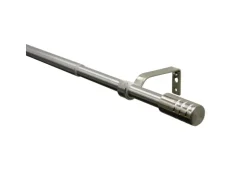 Gardinia Gardinenstangen-Set Zylinder Ø 16/19 mm Edelstahl 120 cm - 210 cm