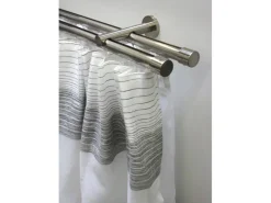 Gardinia Gardinenstangen-Set Isa 2-läufig Innenlauf II Ø 20 mm 220 cm Edelstahl* Gardinenstangen