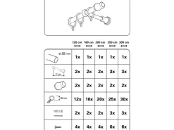 Gardinia Gardinenstangen-Set Lugano Ø 28 mm 160 cm* Gardinenstangen