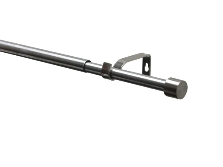 Gardinia Gardinenstangen-Set Kos Ø 16/19 mm Ausziehbar 190-340 cm Edelstahl