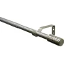 Gardinia Gardinenstangen-Set Zylinder Ø 16/19 mm Edelstahloptik 190 cm - 340 cm* Gardinen|Seilspanngarnituren