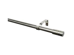 Gardinia Gardinenstangen-Set Zylinder Ø 16/19 mm Edelstahloptik 190 cm - 340 cm* Gardinen|Seilspanngarnituren