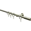 Gardinia Gardinenstangen-Set Sigma Ø 16 mm Edelstahloptik 120 cm