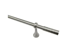Gardinia Gardinenstangen-Set Belamy Ø 25 mm Edelstahloptik 240 cm