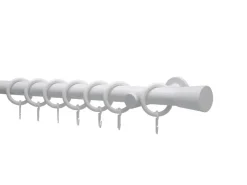 Gardinia Gardinenstangen-Set Korfu Ø 28 mm 1-Lauf 240 cm Weiß* Gardinen|Seilspanngarnituren