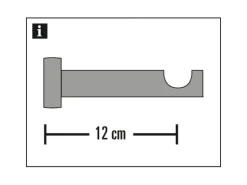 Gardinia Holz-Träger Country offen 12 cm* Vorhänge|Gardinen