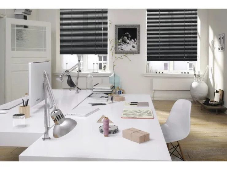 Gardinia Jalousie Aluminium 50 cm x 175 cm Schwarz