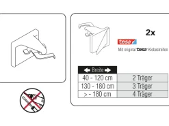 Gardinia Klebeträger-Set Weiß* Jalousien