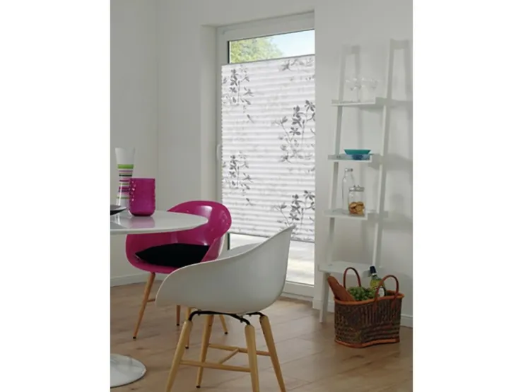 Gardinia Plissee Bella Blätter 80 cm x 130 cm Weiß* Plissees