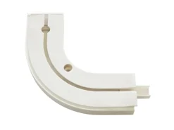 Gardinia Rundbogen 1-läufig GE1 mit Endstücken Weiß 13,5 cm x 13,5 cm 2-er Pack* Vorhänge|Gardinenschienen