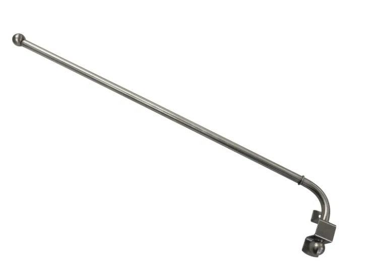 Gardinia Schwenkstange Ø 12 mm Edelstahloptik 55 cm - 85 cm* Vorhänge|Gardinen