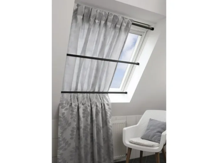 Gardinia Spannstange Ø 23/26 mm Schwarz 130 cm - 220 cm* Vorhänge|Gardinen