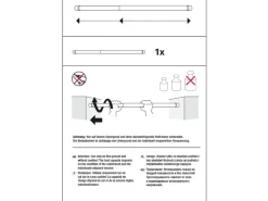 Gardinia Spannstange Ø 23/26 mm Schwarz 130 cm - 220 cm* Vorhänge|Gardinen