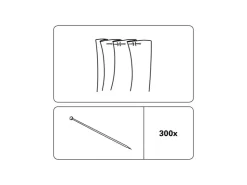 Gardinia Stecknadeln Metall Chrom 300-er Pack* Vorhänge|Gardinenschienen