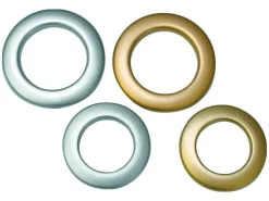 Gardinia Stoffösen Silber matt 4,6 cm x 2,8 cm 10-er Pack* Seilspanngarnituren
