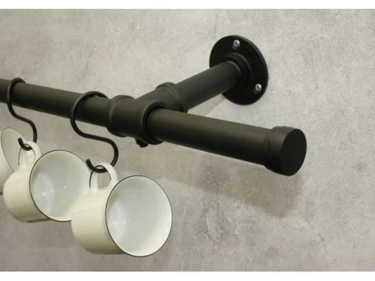 Gardinia T - Stück Industrial Home Ø 25 mm Schwarz* Seilspanngarnituren