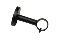 Gardinia Träger Denver geschlossen für Ø 25 mm 7,5 cm Schwarz Matt