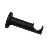 Gardinia Träger Denver offen für Ø 25 mm 9 cm Schwarz Matt