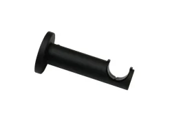 Gardinia Träger Denver offen für Ø 25 mm 9 cm Schwarz Matt