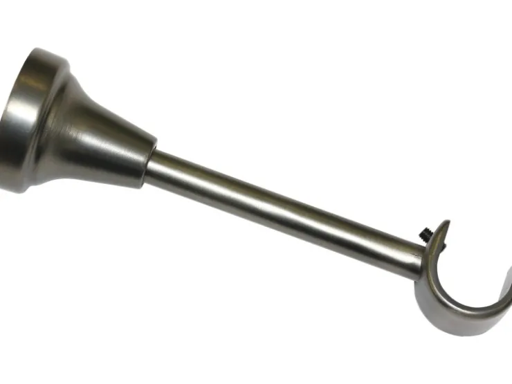 Gardinia Träger Europa offen kurz für Ø 19 mm Silber-antik 14 cm
