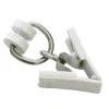 Gardinia T-Rollringe mit Klammer Weiß 20-er Pack* Vorhänge|Gardinenschienen