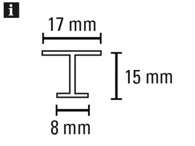 Gardinia T-Schiene Kunststoff Weiß 250 cm* Gardinenschienen